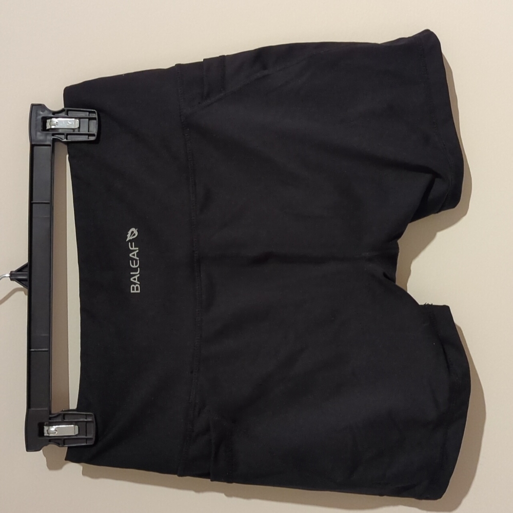 Baleaf Bike Cycling Shorts Women's L Black Athletic Pockets Size Small -298